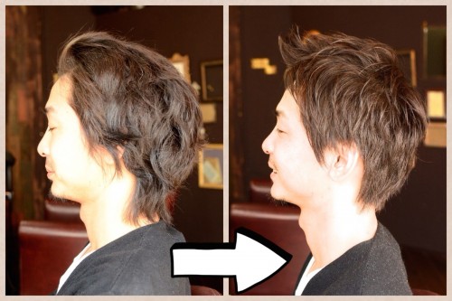 メンズ髪型 男性もバッサリ切る方が急増中です くせ毛カットならkenji Inoue Net