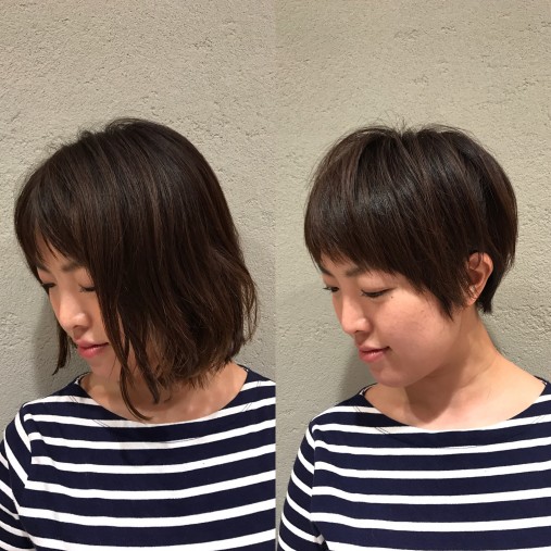 小顔に見える髪型はショートヘアが一番です くせ毛カットならkenji Inoue Net