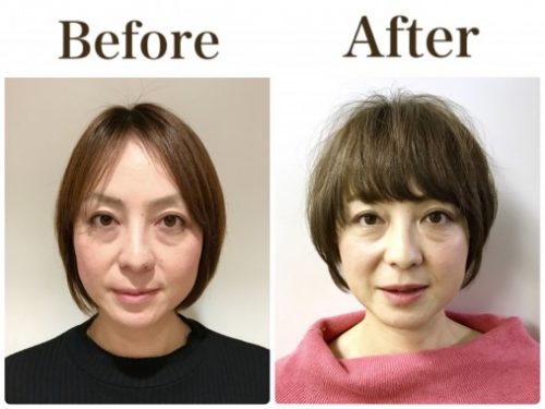 40代からオススメの髪型 前髪を作ることにより丸顔のお悩み解決 くせ毛カットならkenji Inoue Net