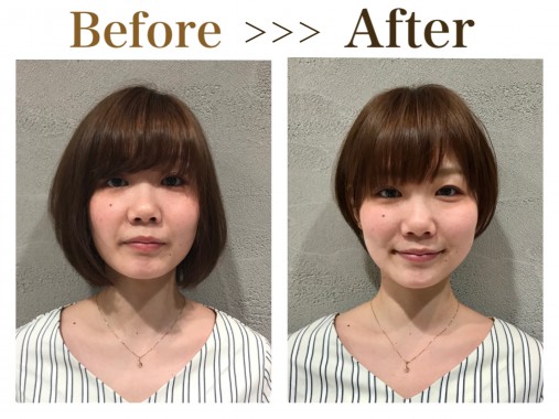 丸顔でも髪型をショートボブにできる くせ毛カットならkenji Inoue Net